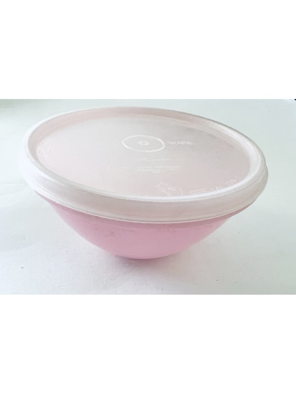 Vintage Tupperware Pink Wonderlier Bowl #233-24 w/ Sheer Seal Lid #238-1 USA